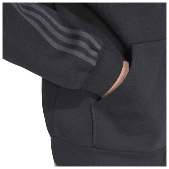 Adidas Ανδρική ζακέτα Essentials 3-Stripes Fleece Full-Zip Hoodie